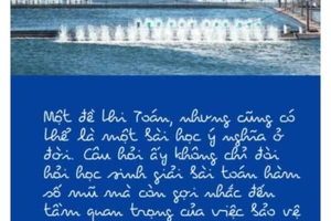 Thông điệp tích hợp đa ngành trong đề thi Toán