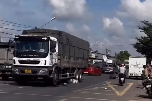 Hiện trường vụ tai nạn.