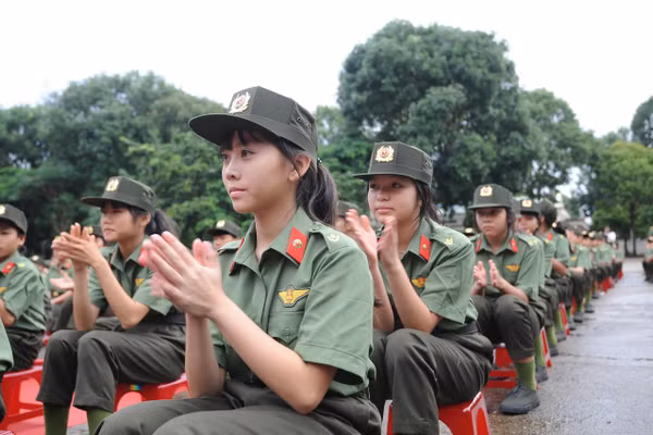 Học sinh Trường Văn hoá CAND II dự lễ khai giảng năm học 2026-2027. (Ảnh: VT)
