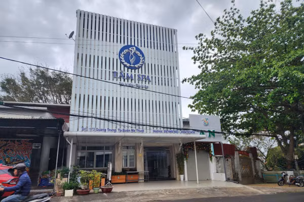Cơ sở Spa Tấm Matta tại 173-175 Quang Trung, phường Buôn Ma Thuột. (Ảnh: Thành Tâm)