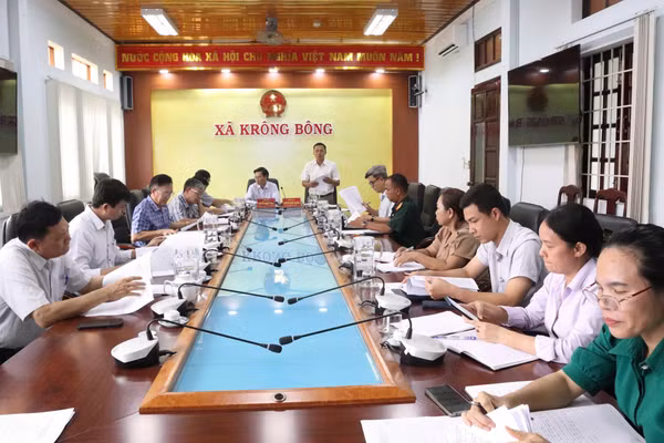 Xã Krông Bông là một trong những địa phương thành lập Ban chỉ đạo thi sớm nhất của Đắk Lắk. (Ảnh: TH)