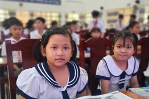 Học sinh tiểu học tại tỉnh Tây Ninh. Ảnh: Lâm Ngọc