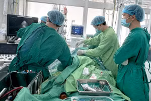 Thai phụ 9 tuần tuổi bị thuyên tắc phổi suýt tử vong do có vết thương ở chân. (Ảnh: BVCC)