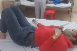 Bệnh nhân điều trị tại Bệnh viện Đa khoa khu vực Hóc Môn. (Ảnh: BVCC)