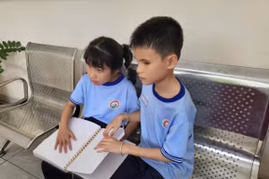 Học sinh Trường Phổ thông đặc biệt Nguyễn Đình Chiểu (TPHCM). 