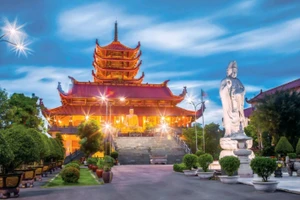 Chùa Thanh Tâm nơi tôn trí Xá lợi Phật trong Đại lễ Vesak 2025.