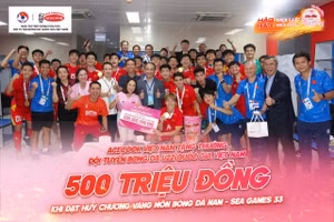 Acecook Việt Nam thưởng 500 triệu đồng cho Đội tuyển U22 Việt Nam.