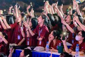 Học viên Trường Trung cấp Nguyễn Tất Thành. 