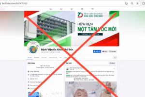 Một Fanpage mạo danh bệnh viện Bệnh viện Đa khoa Thủ Đức kêu gọi từ thiện. 