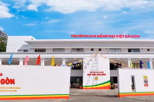 Trường Cao đẳng Đại Việt Sài Gòn trụ sở chính tại phường Tân Sơn Hòa, TPHCM.