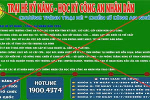 Một số fanpage mạo danh “Học kỳ Công an”, “Trại hè Quân đội”. (Ảnh: CATPHCM)