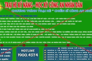 Một số fanpage mạo danh “Học kỳ Công an”, “Trại hè Quân đội”. (Ảnh: CATPHCM)