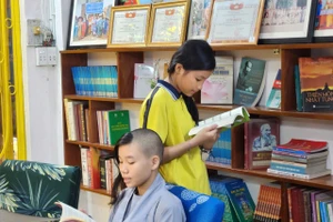 Không gian văn hóa Hồ Chí Minh tại Chùa Kỳ Quang 2 được học sinh yêu thích. 