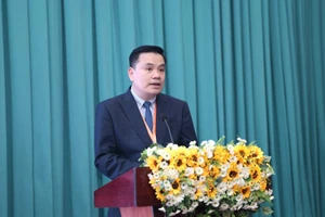 TS.BS Nguyễn Trọng Hào - Chủ tịch Hội đồng Trường Đại học Y khoa Phạm Ngọc Thạch phát biểu tại hội nghị.