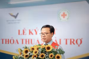 Ông Nguyễn Minh Nhựt – Chủ tịch Hội Chữ thập đỏ TPHCM.