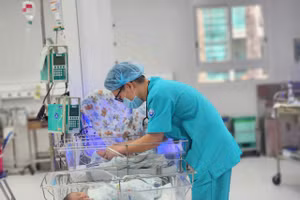 Nhiều trẻ được chăm sóc tại Trung tâm Hồi sức sơ sinh - Bệnh viện Từ Dũ. 