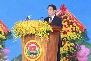 Chủ tịch nước Lương Cường phát biểu.