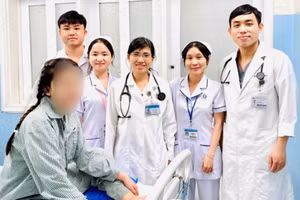 Bệnh nhân trước khi xuất viện. (Ảnh: BVCC)