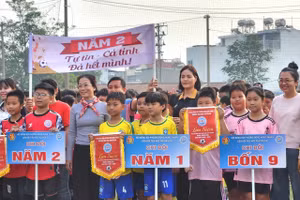 Học sinh khối lớp 4 - 5 Trường TH Nguyễn Du. 