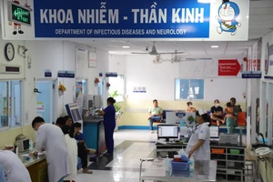 Khoa Nhiễm - Thần kinh Bệnh viện Nhi đồng 1. (Ảnh: L.N)