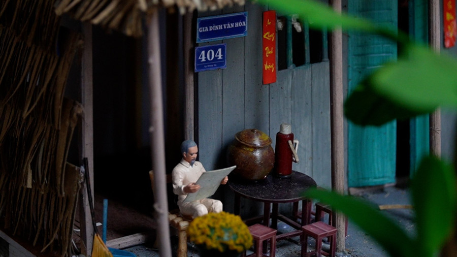 Ngôi nhà xưa dựa trên trí nhớ từ chính ngôi nhà thuở bé chị Nguyễn Hồng Phúc từng ở. mo-hinh-4.jpg
