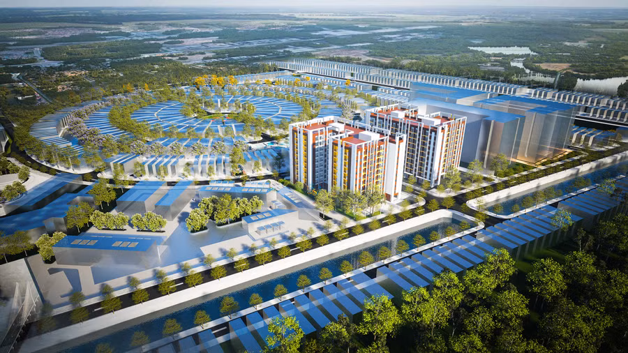 Phối cảnh dự án Nhà ở xã hội tại phường An Xuyên (Cà Mau).