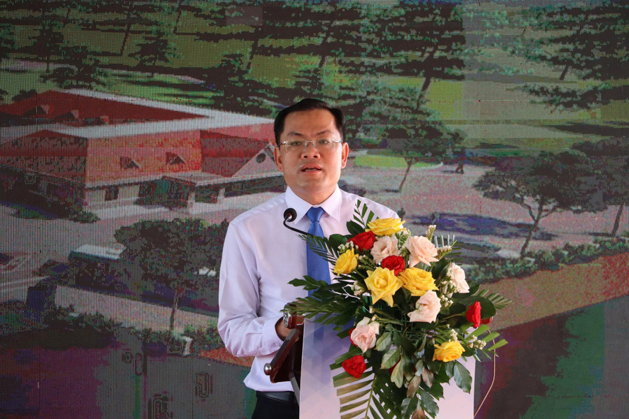 Ông Ngô Vũ Thăng - Phó Chủ tịch UBND tỉnh Cà Mau phát biểu tại buổi lễ. gen-h-di-tich-dam-doi-2.jpg