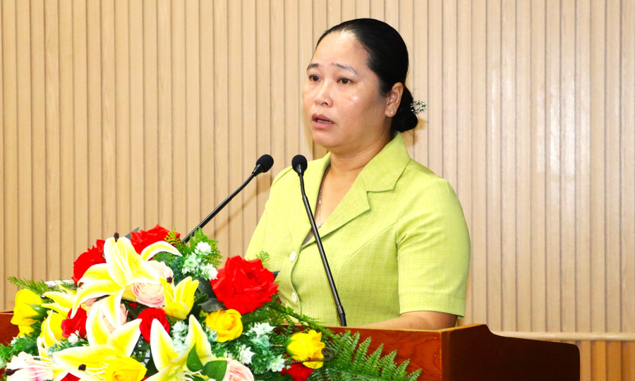 Bà Nguyễn Thu Tư, Giám đốc Sở Dân tộc và Tôn giáo tỉnh Cà Mau.