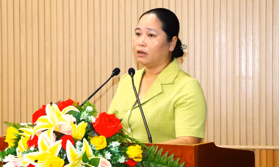 Bà Nguyễn Thu Tư, Giám đốc Sở Dân tộc và Tôn giáo tỉnh Cà Mau.