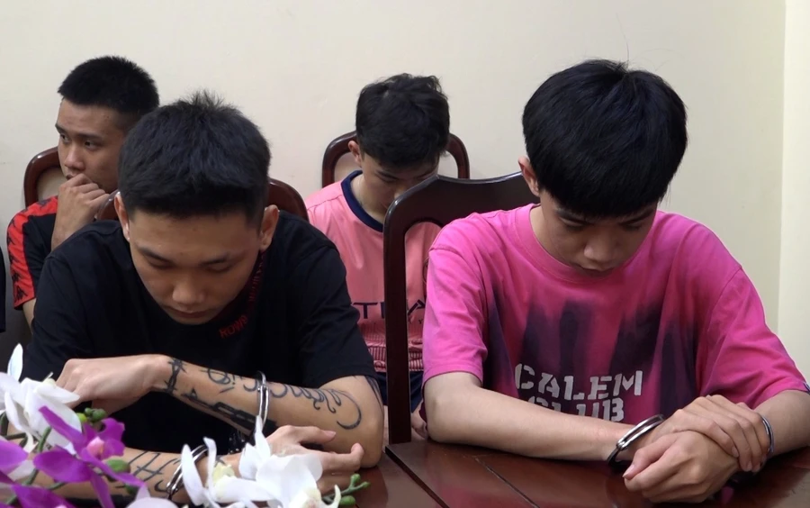 Một số bị can liên quan vụ án (Ảnh: Công an tỉnh)