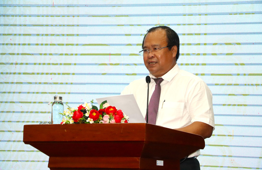 Ông Nguyễn Minh Luân phát biểu chỉ đạo. hn-tien-tien-14.jpg