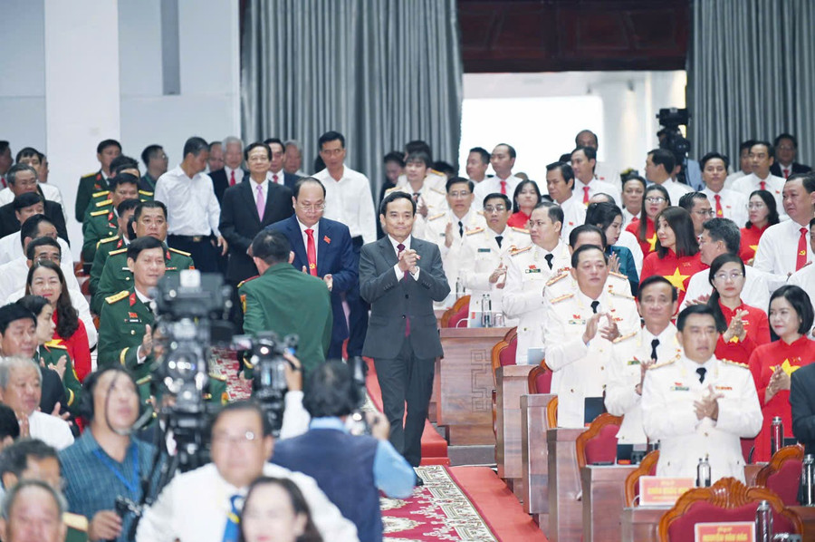 Ông Trần Lưu Quang, Bí thư Trung ương Đảng, Bí thư Thành ủy TPHCM dự Đại hội. gen-h-ngay-10.jpg