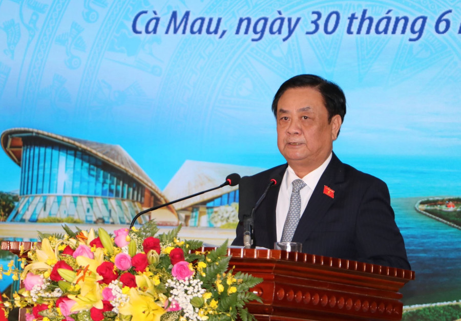 Phó Chủ tịch Quốc hội Lê Minh Hoan phát biểu chỉ đạo tại buổi lễ. cong-bo-tinh-4.jpg