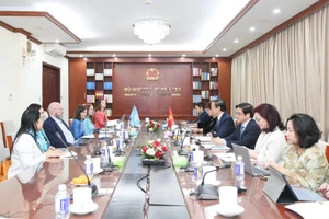 Quang cảnh buổi tiếp.