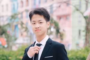 Nguyễn Việt Dũng, học sinh Trường THCS Lĩnh Nam.