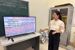 Cô giáo Hoàng Thị Công.