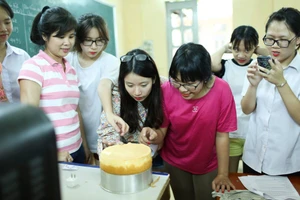 Học viên Trung tâm Giáo dục nghề nghiệp - Giáo dục thường xuyên Ba Đình (Hà Nội).