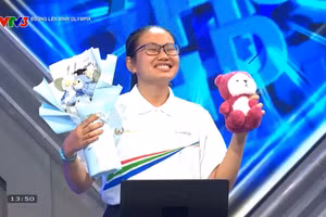 Nữ sinh duy nhất góp mặt trong trận thi quý 2, Đường lên đỉnh Olympia năm thứ 25.