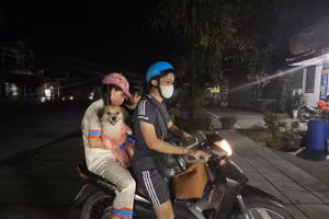 Ngay trong đêm, người dân đã di dời đến nơi an toàn.