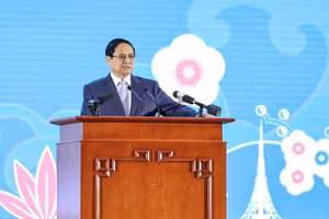 Thủ tướng Phạm Minh Chính phát biểu tại Diễn đàn. Ảnh: VGP/Nhật Bắc