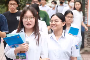 Học sinh Hà Nội dự kỳ thi tốt nghiệp THPT 2024.