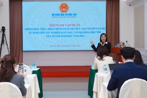 Quang cảnh hội nghị tập huấn.