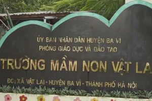 Trường mầm non Vật Lại là 1 trong 4 đơn vị chưa đón học sinh trở lại trường học trực tiếp.