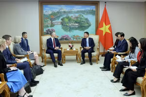 Quang cảnh buổi tiếp.