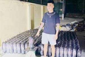 Trình cùng số tang vật bị bắt giữ.