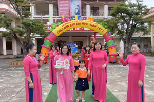 Trường Tiểu học Phong Hải (TX Quảng Yên) tổ chức đón học sinh vào lớp 1 năm học 2023-2024.