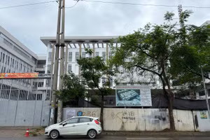 Trường THPT Đỗ Mười (phường Yên Sở, Hà Nội) sẽ đi vào hoạt động từ năm học tới.