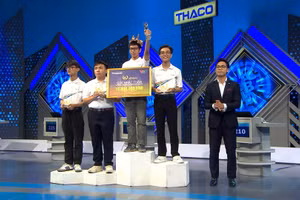 Lê Việt Khuê chiến thắng chung cuộc tại trận thi tuần Olympia.