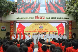 Quang cảnh lễ hưởng ứng.