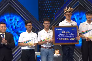 Nam sinh Trường Ams giành vòng nguyệt quế Olympia sau phần Tăng tốc xuất sắc